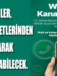Denizlililer, belediye faaliyetlerinden anlık olarak haberdar olabilecek
