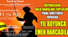 Büyükşehir Halk Dansları Topluluğu final gösterisi yapacak