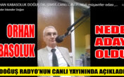 ORHAN KABASOLUK NEDEN ADAY OLDU?
