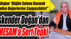 İskender Doğan’dan MESAM’a Sert Tepki