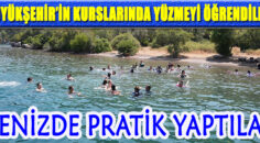 Yüzme öğrenen kadınlar Marmaris’te denizle buluştu