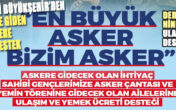 BÜYÜKŞEHİR’DEN ASKERE GİDEN GENÇLERE DESTEK