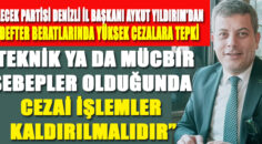 BAŞKAN YILDIRIM’DAN YÜKSEK CEZALARA TEPKİ