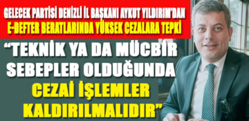 BAŞKAN YILDIRIM’DAN YÜKSEK CEZALARA TEPKİ