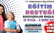 PAMUKKALE BELEDİYESİ EĞİTİM DESTEĞİ BAŞVURULARI BAŞLADI
