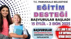 PAMUKKALE BELEDİYESİ EĞİTİM DESTEĞİ BAŞVURULARI BAŞLADI