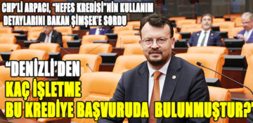 CHP’li Arpacı, “Nefes Kredisi”nin kullanım detaylarını Bakan Şimşek’e sordu