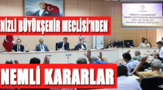 Denizli Büyükşehir Meclisi’nden önemli kararlar