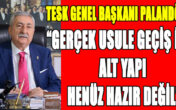 PALANDÖKEN, “GERÇEK USULE GEÇİŞ İÇİN ALT YAPI HENÜZ HAZIR DEĞİL”
