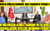 Altı Nokta Körler Derneği, Vali Coşkun’u ziyaret etti