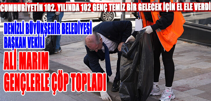 Cumhuriyetin 102. yılında 102 genç temiz bir gelecek için el ele verdi
