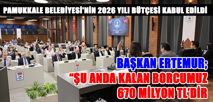 BAŞKAN ERTEMUR; KALAN BORCUMUZ 670 MİLYON TL.