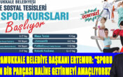 PAMUKKALE BELEDİYESİ KIŞ SPOR KURSLARI BAŞLIYOR