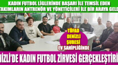 DENİZLİ’DE KADIN FUTBOL Liglerinin başarılı antrenörleri TÜFAD’ta bir araya geldi