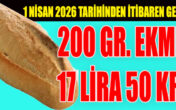 EKMEK FİYATLARI 1 NİSAN’DA DEĞİŞİYOR