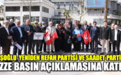ÇAVUŞOĞLU” GAZZE HALKININ DAİMA YANINDAYIZ”