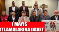 1 MAYIS KUTLAMALARINA DAVET