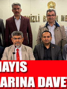 1 MAYIS KUTLAMALARINA DAVET