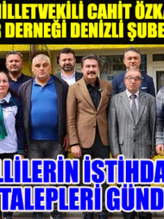AK Parti Denizli Milletvekili Cahit Özkan Altı Nokta Körler Derneği Denizli Şubesi’ni ziyaret etti